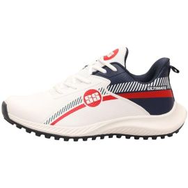 SS Ultimate Blue Red Cricket Shoes