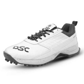 Dsc Jaffa 22 Gray White Cricket Rubber Shoes