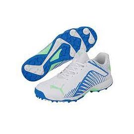 Puma 22 FH 10678904 Cricket Rubber Shoes White Blue Size