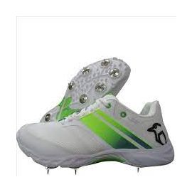 Kookaburra Pro 2.0 Cricket Spikes Shoes White Green Size