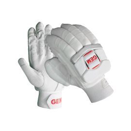 GEM Celestial White Cricket Batting Gloves Mens Size