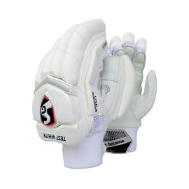 SG Test White Cricket Batting Gloves Mens Size Right And Left Handed