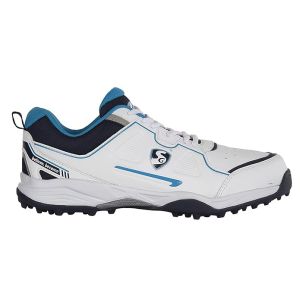 SG Club 5.0 Cricket Shoes Colour White Navy Teal