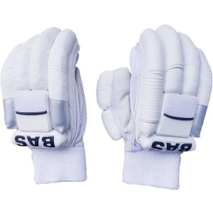 BAS Vampire New White Cricket Batting Gloves Mens Size