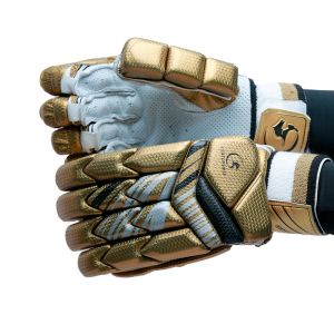 Gortonshire Armour Gold Cricket Batting Gloves Mens Size