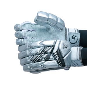 Gortonshire Armour Silver Cricket Batting Gloves Mens Size