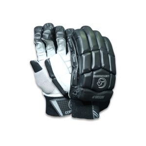 Gortonshire Shield Black Cricket Batting Gloves Mens Size