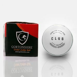 Gortonshire Club Cricket Ball White