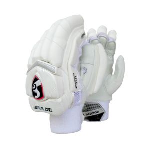 SG Test White Cricket Batting Gloves Mens Size Right And Left Handed