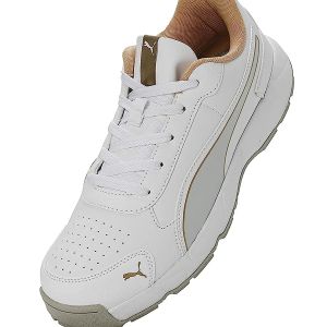 Puma Classicat 107807 01 Cricket Rubber Shoes White Gold Size