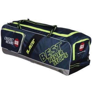 SS Blaster Lime Cricket Kit Bag With Wheel