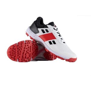 Gray Nicolls Velocity 4.0 Rubber White Red Cricket Shoes
