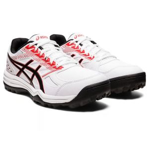 Asics Gel Lethal Field Cricket Shoes White Classic Red