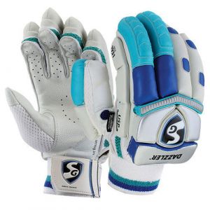 SG Test Cricket Batting Gloves Blue White Mens Size Right And Left Handed