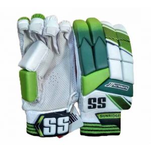 SS Super Test White Camo Green Cricket Batting Gloves Mens Size
